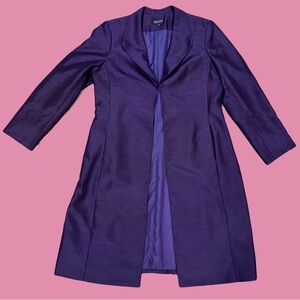 Elegant Purple Trench Coat